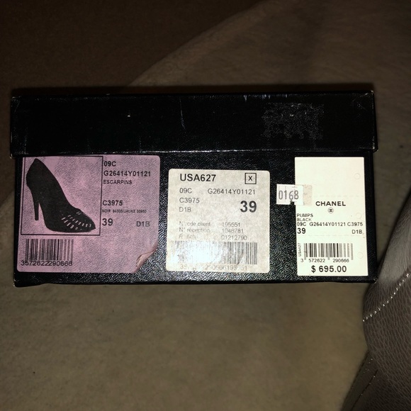 CHANEL Black and Yellow Heels - Picture 6 of 8